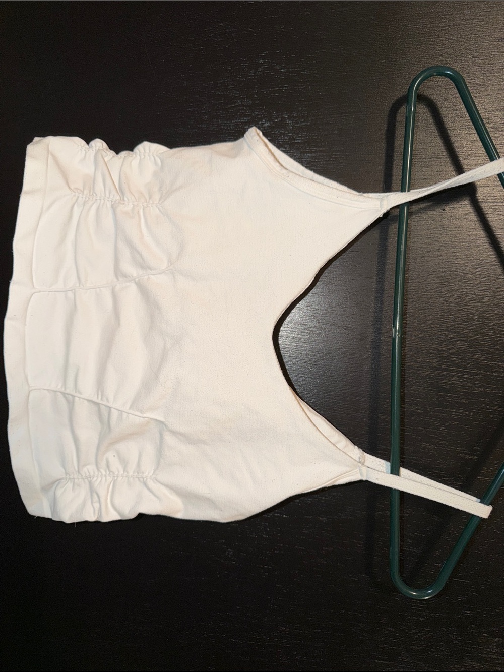 Free People White Ribbed Brami Crop Top